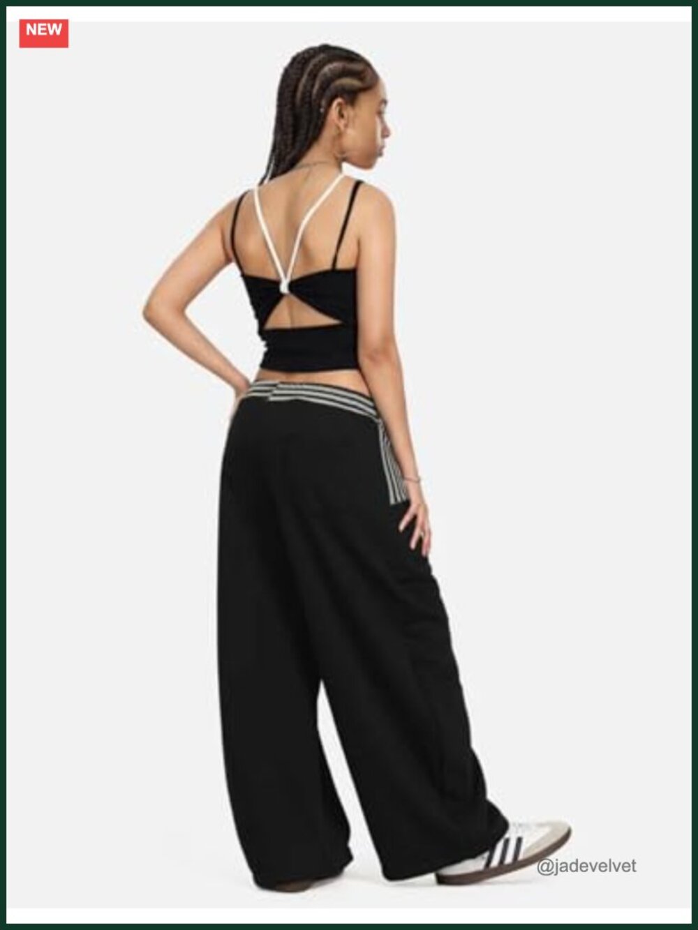 Stripe Layered Baggy Barrel Sweatpants Y2k Casual Wide Leg Lounge Unisex View 4